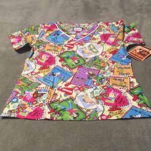 NWT Mary Engelbretit scrub top